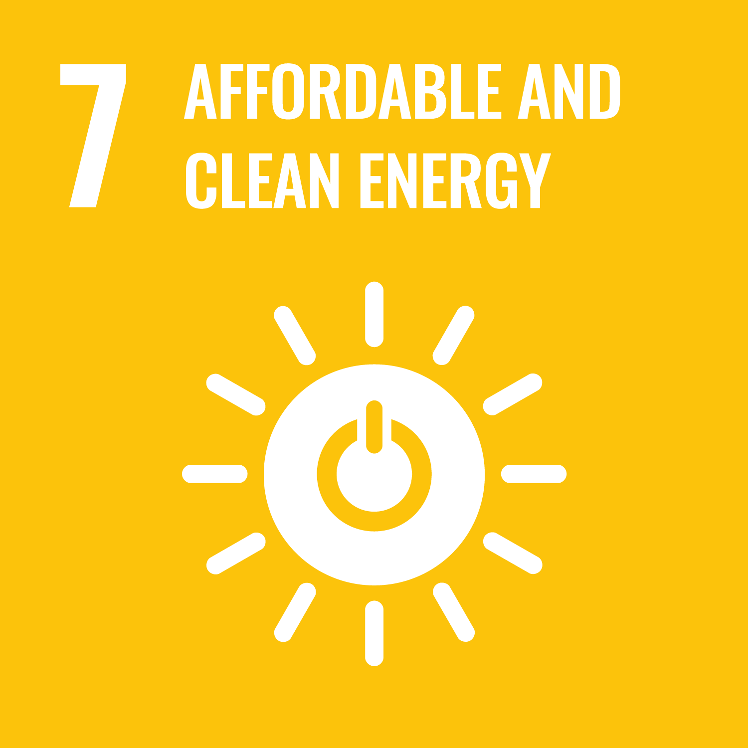 Goal 7 - Affordable and sustainable energy