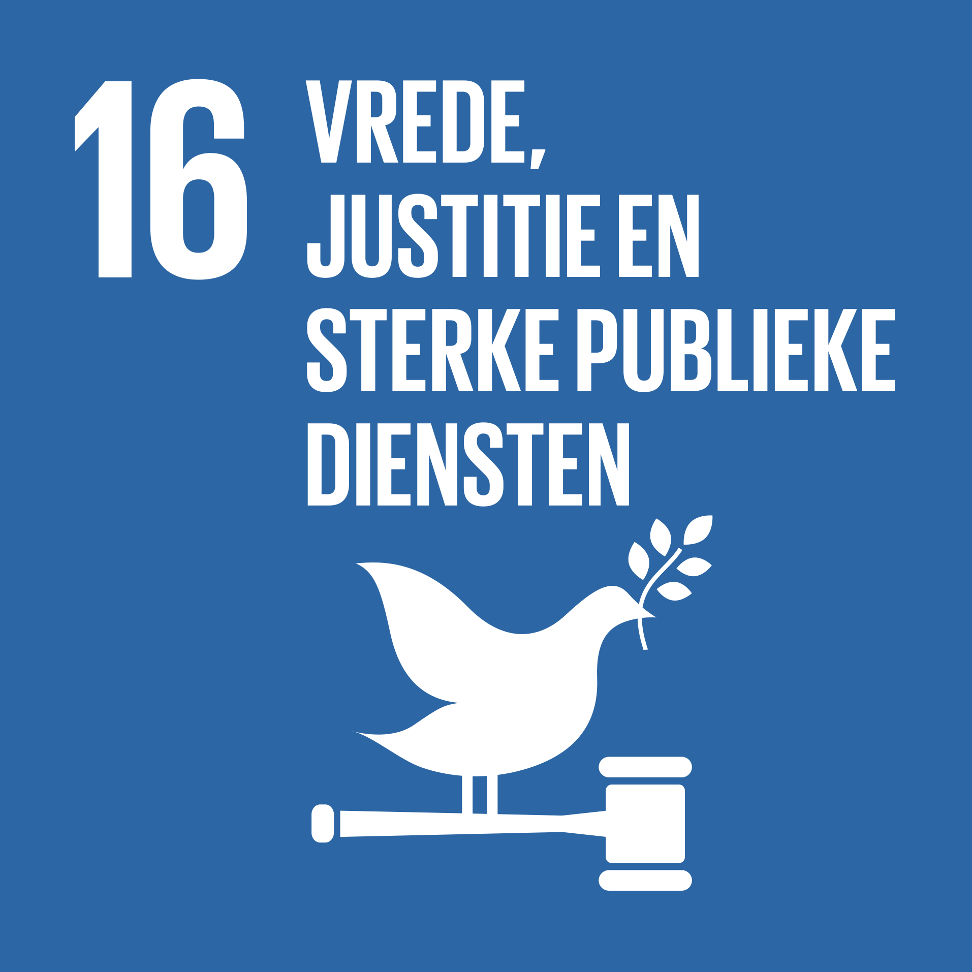 Doelstelling 16 - Vrede, justitie en sterke publieke diensten