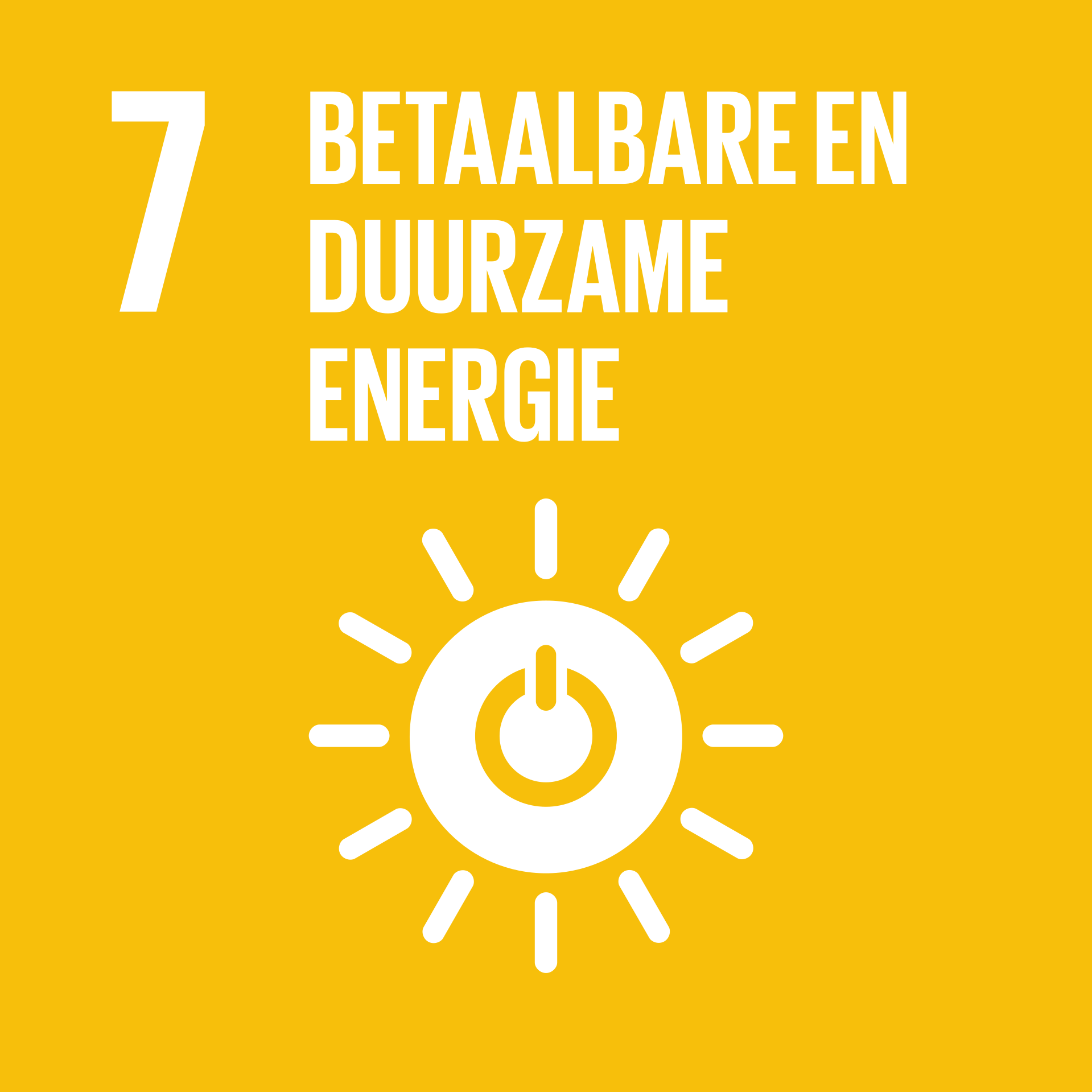 Doelstelling 7 - Betaalbare en duurzame energie